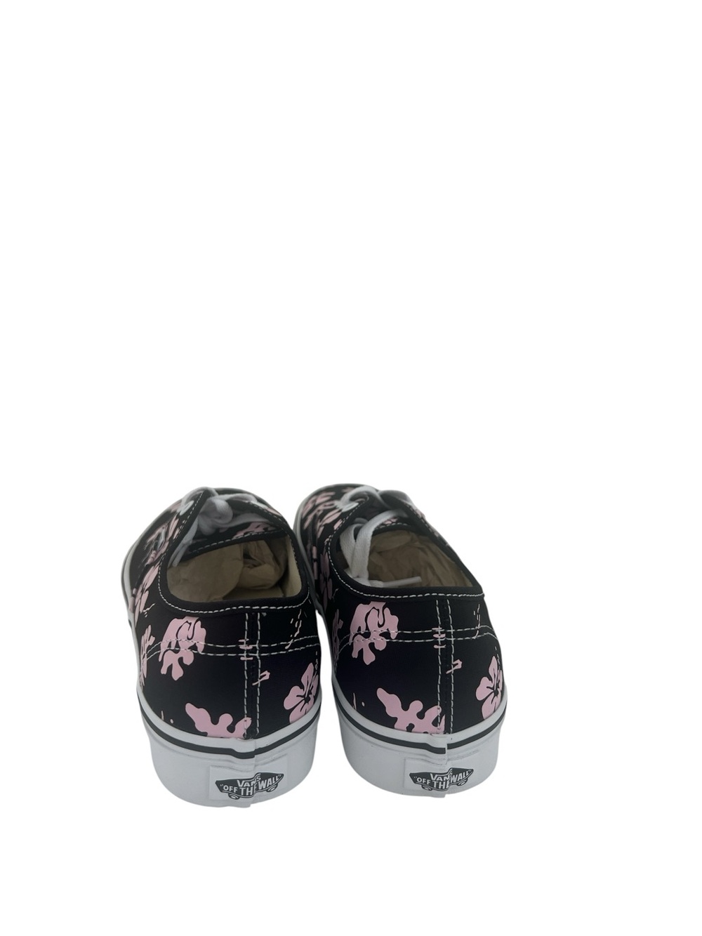 Vans Authentic Archive Black Pink Floral Sneakers Women 9.5 Men 8 - Picture 5 of 9